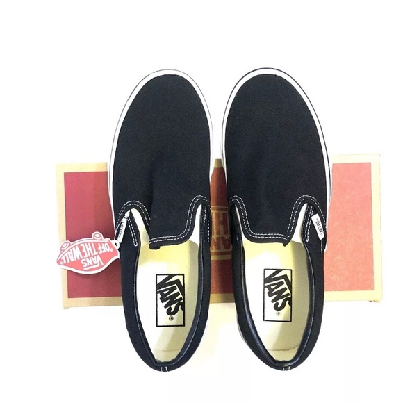 Vans Adult Unisex Classic Slip-On Black VN000EYEBLK Men Size 6.5 Women Size 8 - Picture 5 of 7